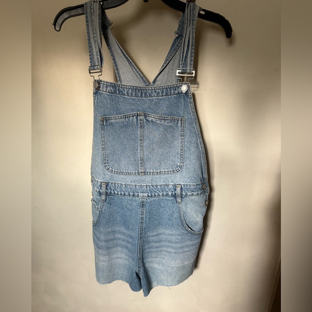Pacsun denim overall shorts large